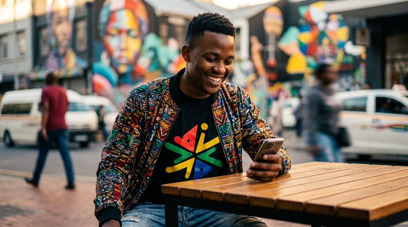 Man using phone