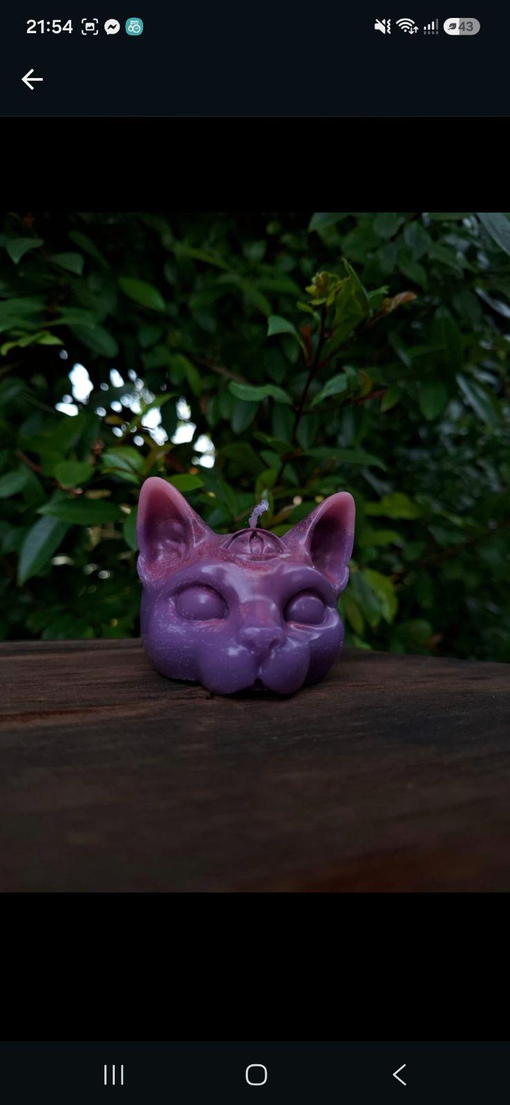 Third Eye Feline Candle