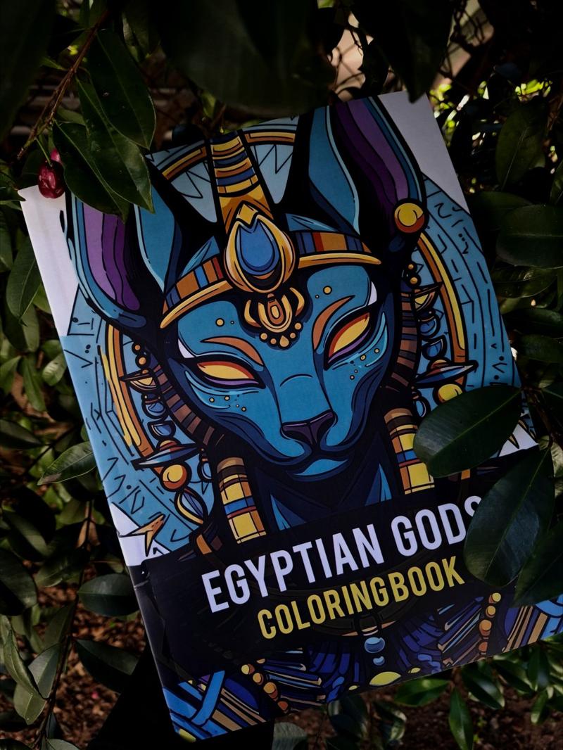 Egyptian Gods Colouring Book